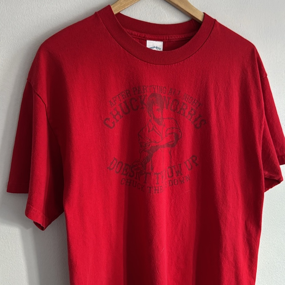 Vintage Chuck Norris T-Shirt / Chuck Norris Throws Down / Large
